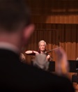 Violin: Marie-Louise Marming, concentrating